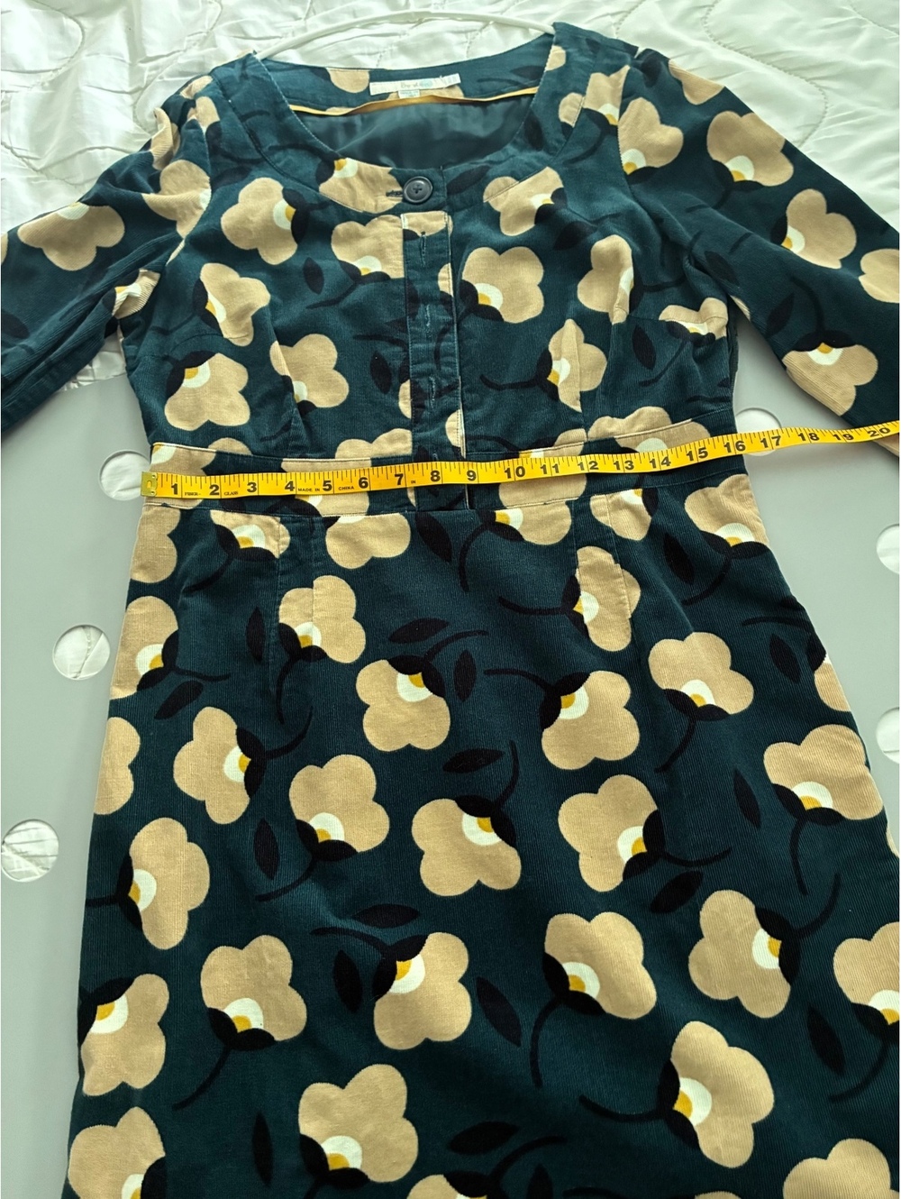 Boden Placket Cord Dress - Picture 2 of 6